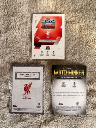 Lote 3 Cromos Mohamed Salah Liverpool FC