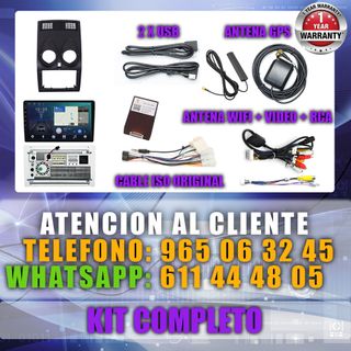 PANTALLA GPS NISSAN QASHQAI 2006-2014 CARPLAY 4G