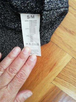 Falda Stradivarius de brillo S/M