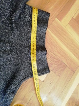 Falda Stradivarius de brillo S/M