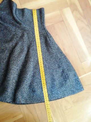 Falda Stradivarius de brillo S/M