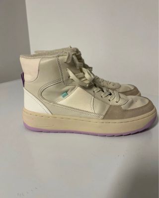 Zara Zapatillas Altas Beige.