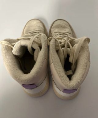 Zara Zapatillas Altas Beige.