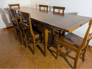Tavolo Legno Allungabile con 6 Sedie