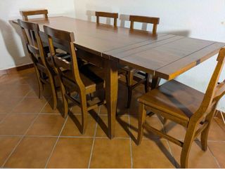 Tavolo Legno Allungabile con 6 Sedie
