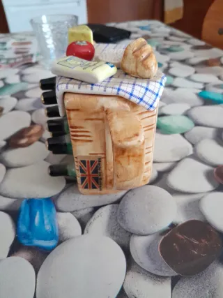 Teiera vintage cesto bottiglie