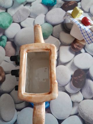 Teiera vintage cesto bottiglie