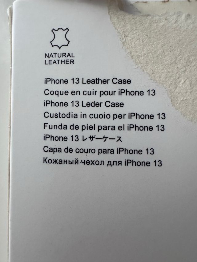 Funda Apple iPhone 13 Piel Negra