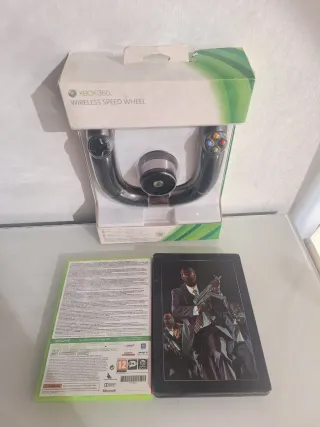 Pack Volante Xbox 360 + Juegos Forza Horizon y GTA