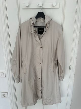 Gabardina Massimo Dutti Beige Mujer