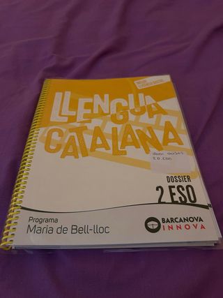 Maria de Bell-lloc 2 ESO. Dossier. Llengua cata...
