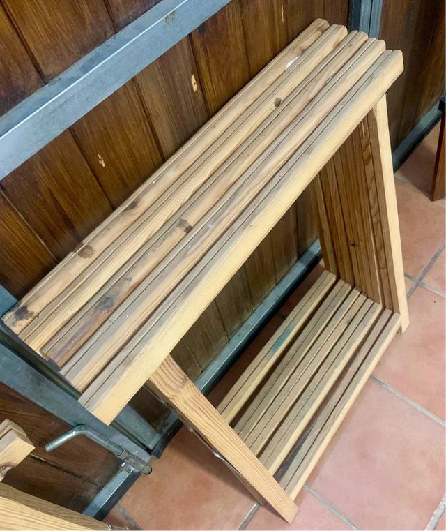 5 caballetes de madera