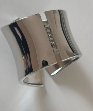 Bracciale rigido Max Mara argento lucido