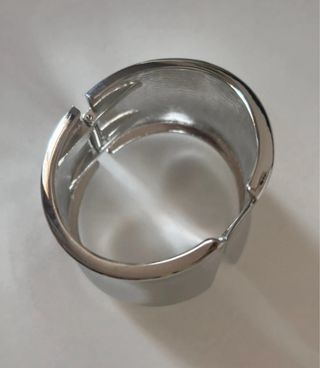 Bracciale rigido Max Mara argento lucido