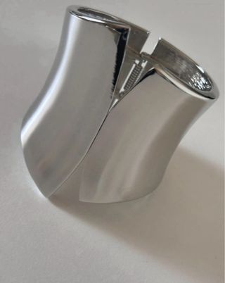 Bracciale rigido Max Mara argento lucido