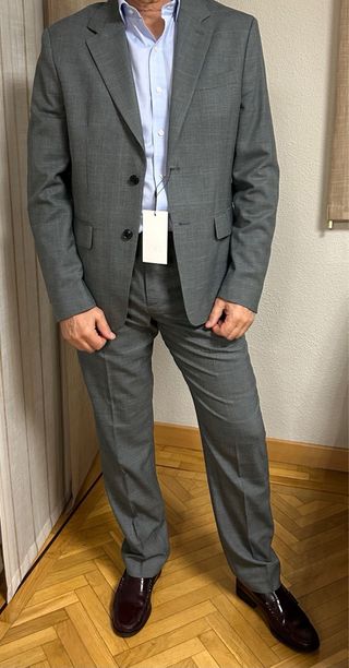 Chaqueta de traje gris