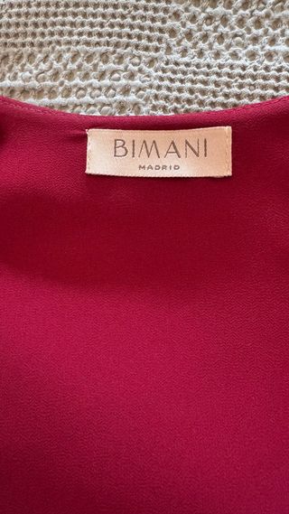 Vestido Bimani Rojo Oscuro Talla XS