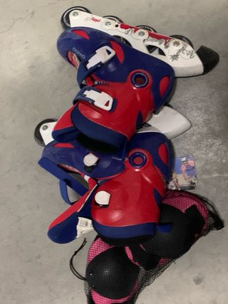 Patines en línea Oxelo Talla 30-32 + Protecciones 
