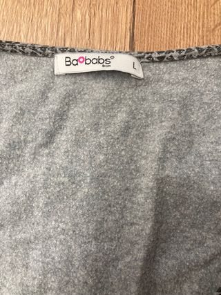 Camiseta lactancia Baobab manga larga gris Talla L
