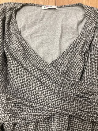 Camiseta lactancia Baobab manga larga gris Talla L