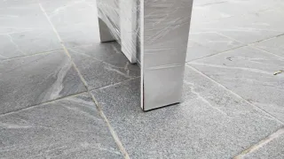 Mesa extensible blanca