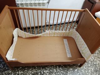 Cuna bebé madera como nueva