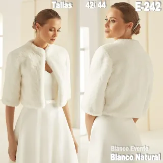 Chaqueta Novia Piel Sintética Talla 44