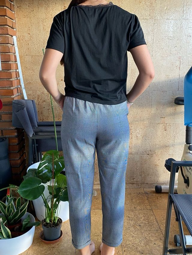 Pantalón estampado príncipe de gales