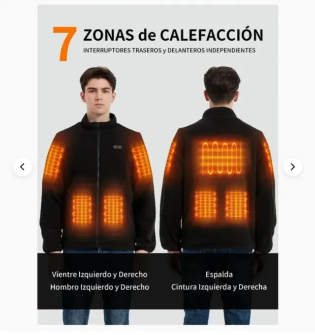 Chaqueta Calefactable LUXHOMY Batería 16000 mAh