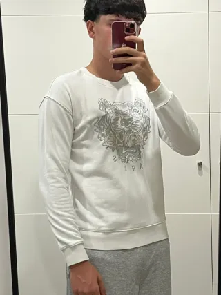 Sudadera sin capucha Kenzo blanca - S
