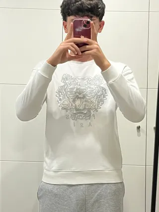 Sudadera sin capucha Kenzo blanca - S