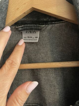 Chaqueta vaquera niño gris
