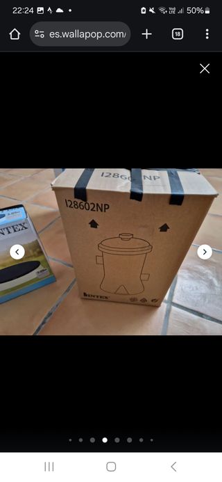 Piscina portátil azul