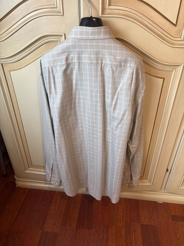 Camicia quadri uomoRODRIGObeige/grigio taglia XXL 