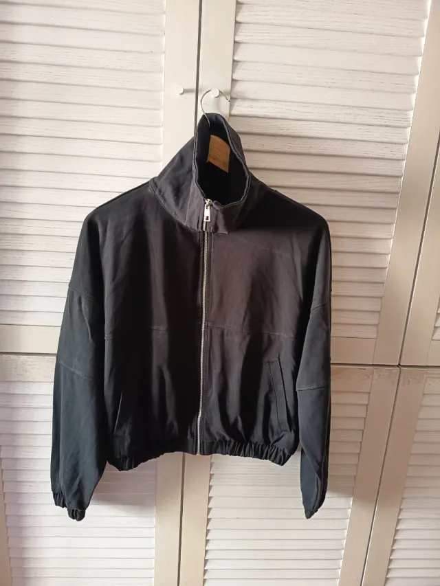 Chaqueta Oysho Negra Cremallera