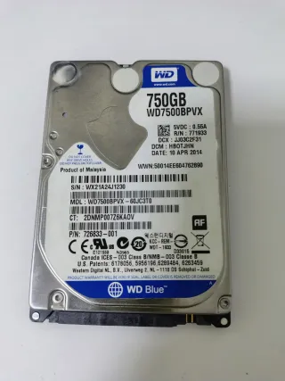 Disco Duro 750GB WD Blue SATA HDD