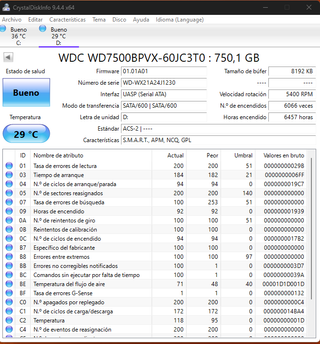 Disco Duro 750GB WD Blue SATA HDD