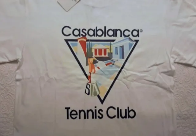 T-shirt Casablanca Tennis Club Bianca M