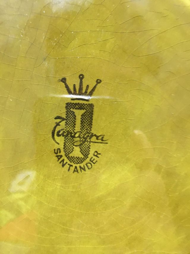 2 Platos Decorativos Vintage Tanagra Santander