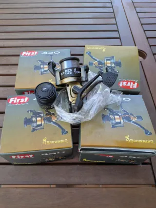 Lote 4 carretes pesca Browning First 430 y más