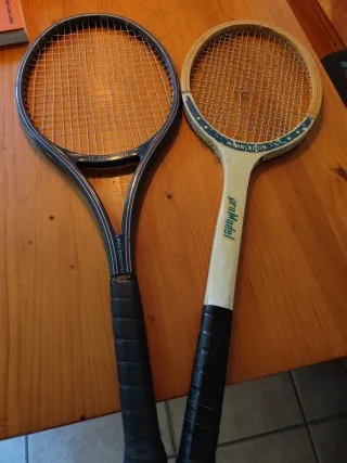 Raquetas de tenis antiguas Slazenger y Pro Model