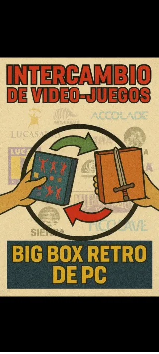 Intercambio Videojuegos PC Retro, Big Box, CD y DV