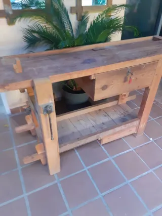 Banco de carpintero de madera
