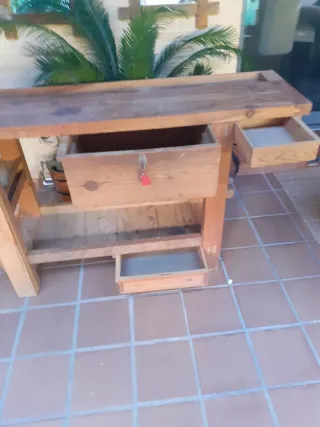 Banco de carpintero de madera