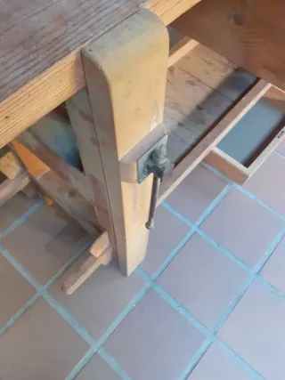 Banco de carpintero de madera