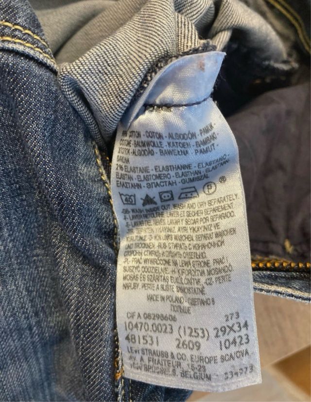 Tejanos Levi’s vintage azules Talla 34-36