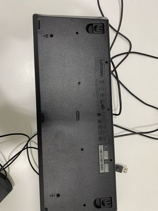 Pack Teclado y Ratón USB Lenovo Negro