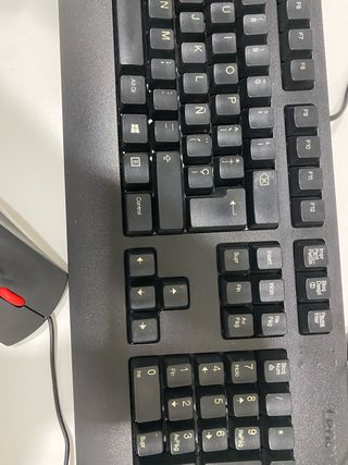 Pack Teclado y Ratón USB Lenovo Negro