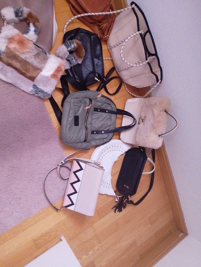 Lote 10 bolsos mujer