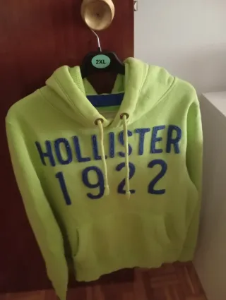 Sudadera Hollister 1922 Talla 2XL Verde